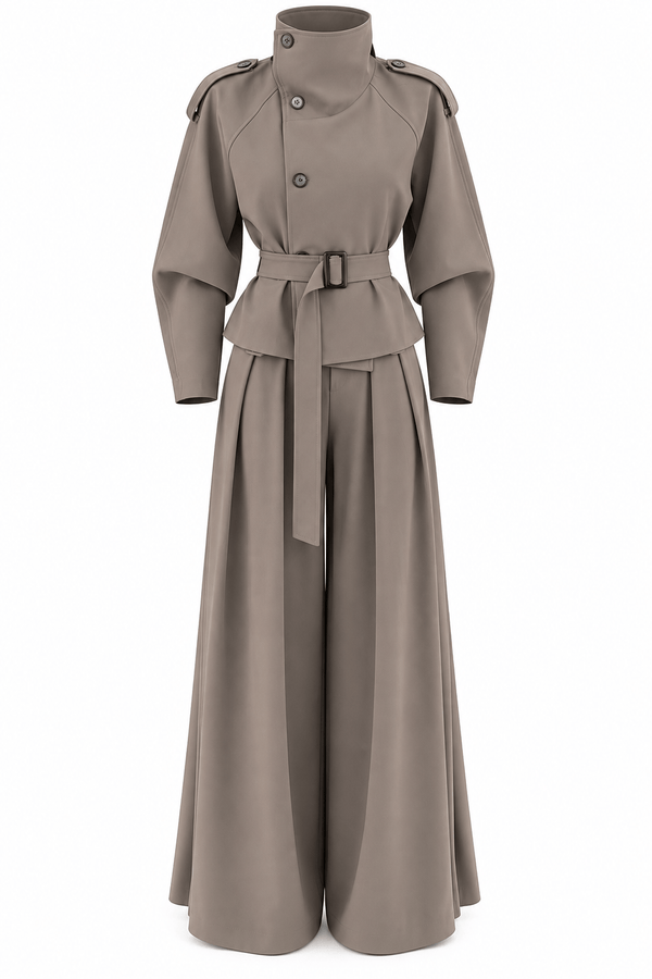 High Neck Trench Set