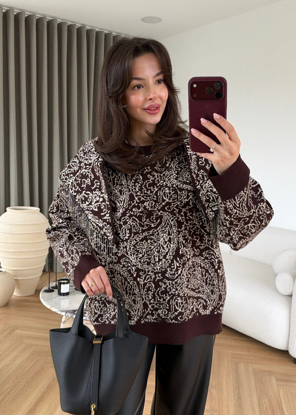 Patterned Knit Sweater