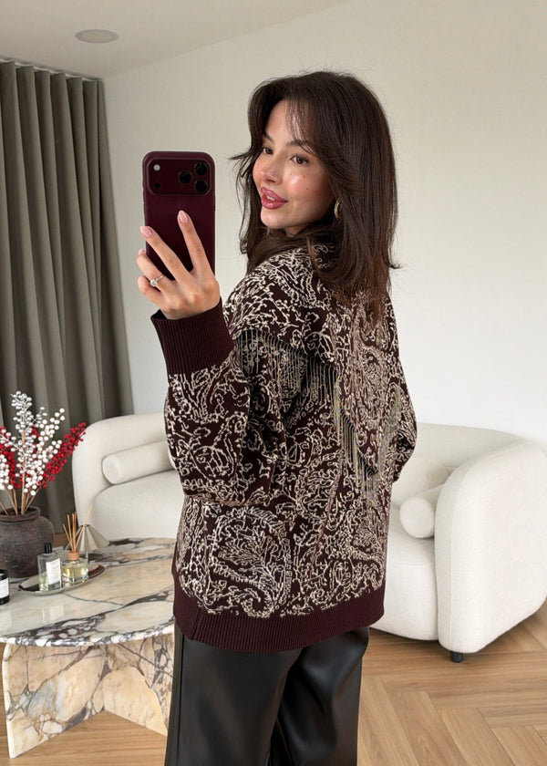 Patterned Knit Sweater