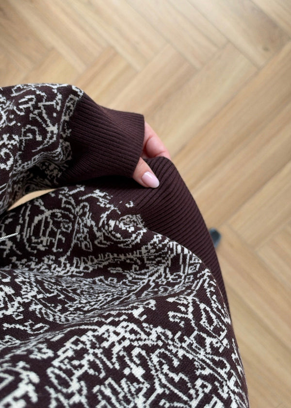 Patterned Knit Sweater